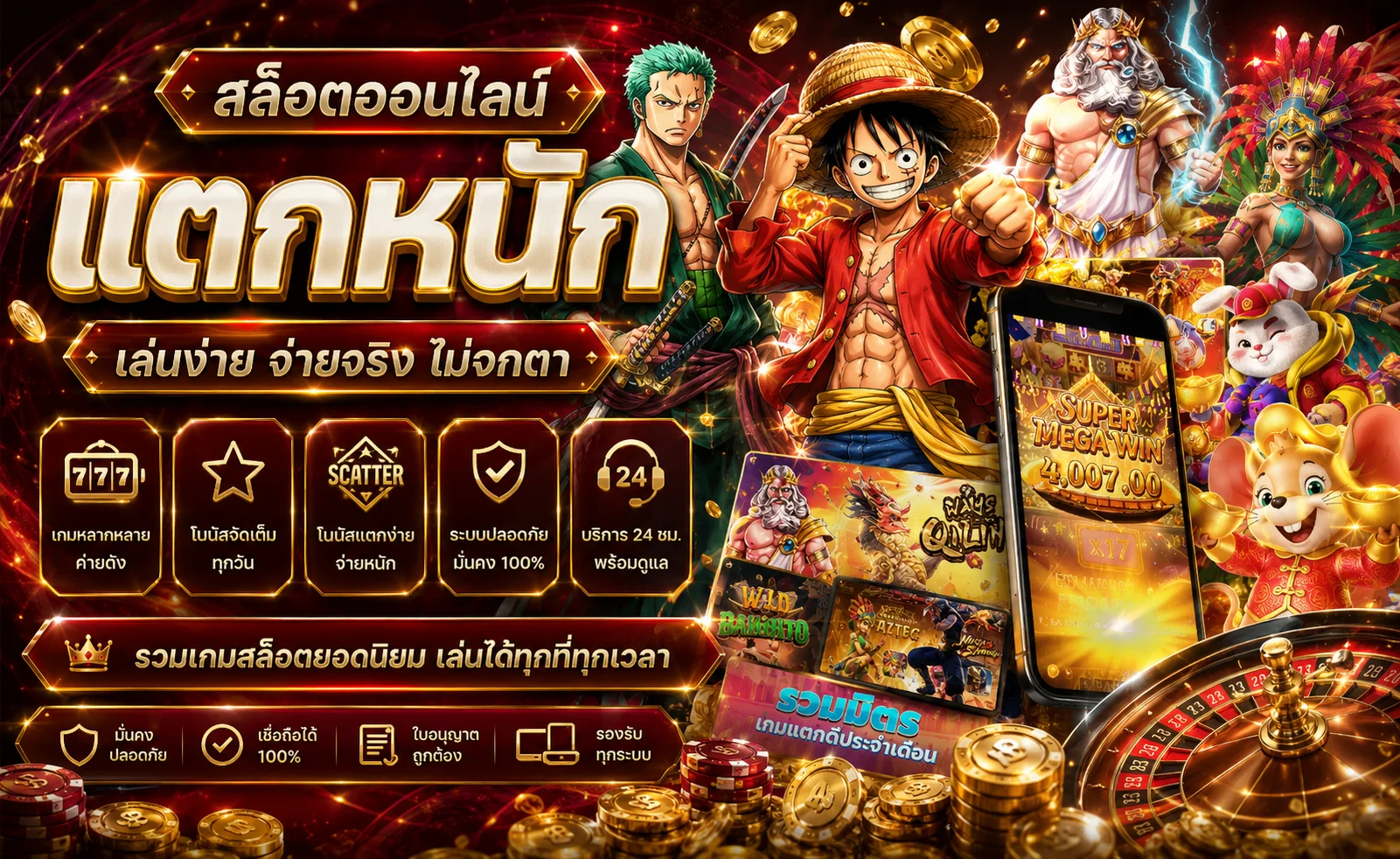 สล็อตออนไลน์ thorin99 ทุกค่ายชั้นนำ PG Slot JOKER Pragmatic Play